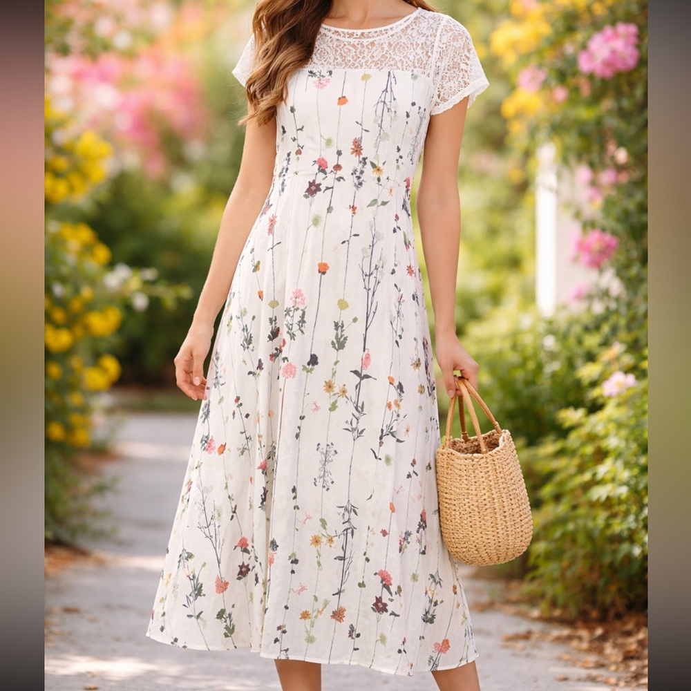 NWT, floral maxi dresses size M